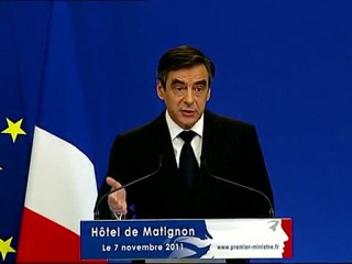 Fillon annonce un plan de rigueur de 7 milliards d'euros