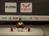 Weightlifting World Championships Paris 2011 - M62kg - Oscar Albeiro FIGUEROA MOSQUERA - Snatch 3 - 140kg