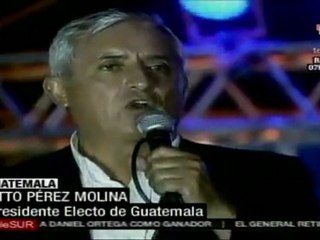 Guatemala: Otto Pérez celebró triunfo