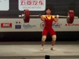 Weightlifting World Championships Paris 2011 - W53kg - Zulfiya CHINSHANLO, World Champion - Clean and Jerk 1 - 120kg