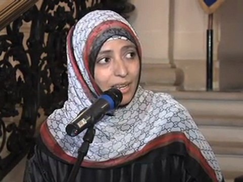 Alain Juppé et Tawakkul Karman, Prix Nobel de la paix (07.11.10)