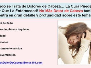 dolor fuerte de cabeza - dolor en la parte de atras de la cabeza - dolor de cabeza en la parte de atras
