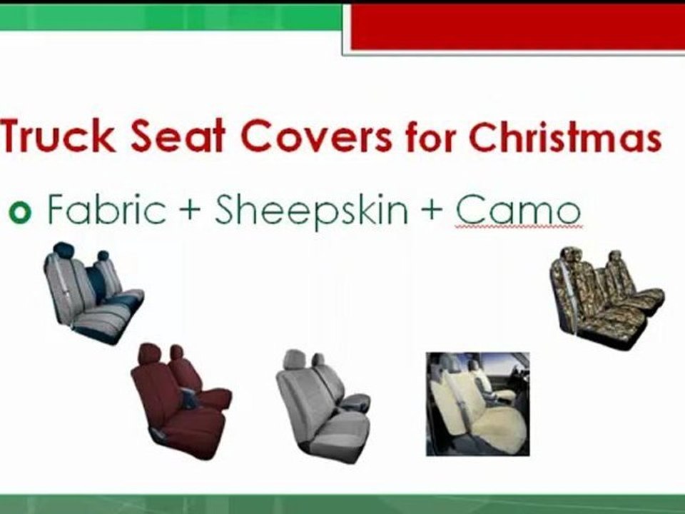 Truck Seat Covers for Christmas