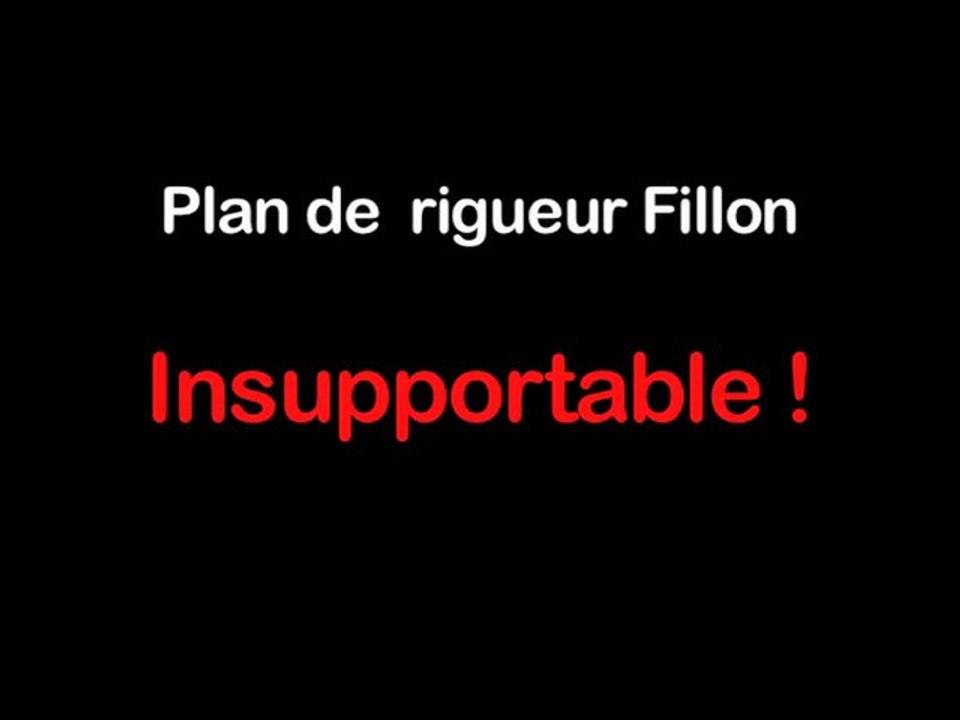 Fillon accélére et amplifie la rigueur pour les salariés