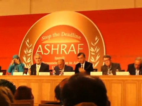 Conférence sur le camp d'ASHRAF: Allocution introductive du représentant des maires présents