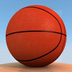 ballon de basket fait avec blender et gimp