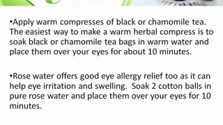 Three Fantastic Natural Eye Allergy Relief Options