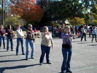Holton Elementary Teacher and Parent Flash Mob- Harvest Fest 2011 Angle 2