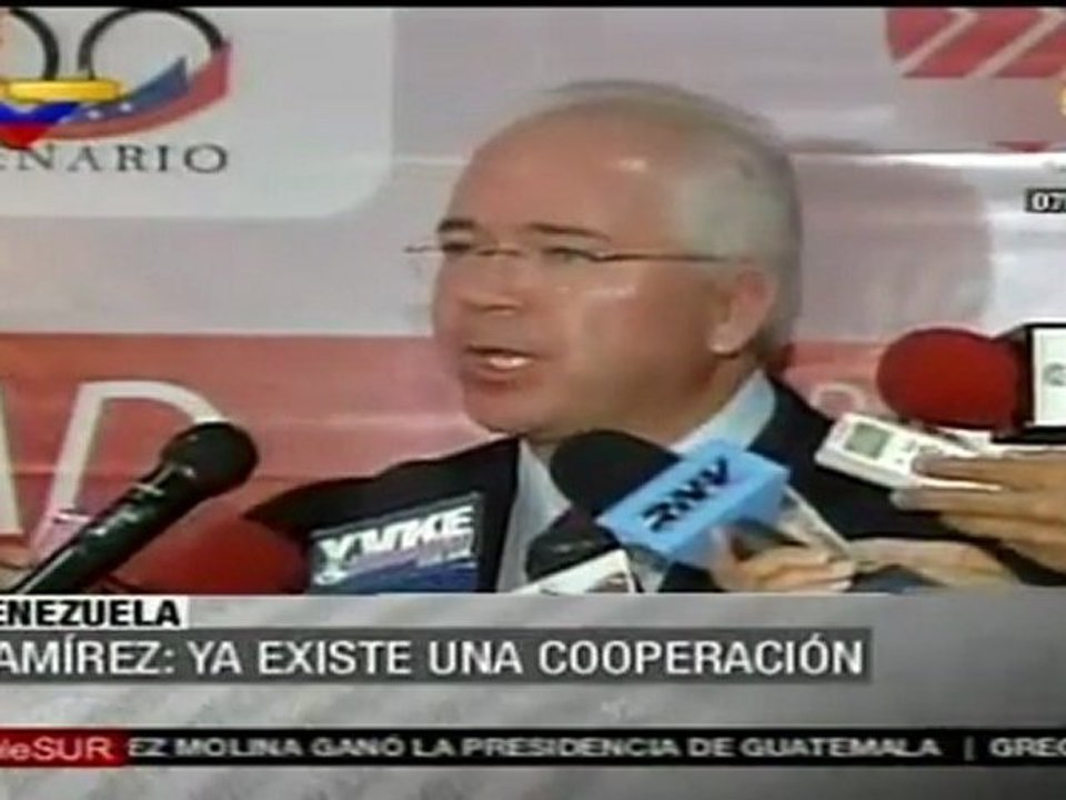 Ramírez: ya existe cooperación entre Venezuela y Brasil
