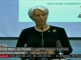 Lagarde insta a la eurozona acelerar esfuerzos
