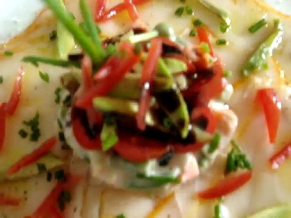 Carpacio de hadock defumado by chefe Jorge Monti