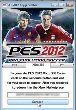 PES 2012 Keygen & Crack (PC, PS3, Xbox 360)