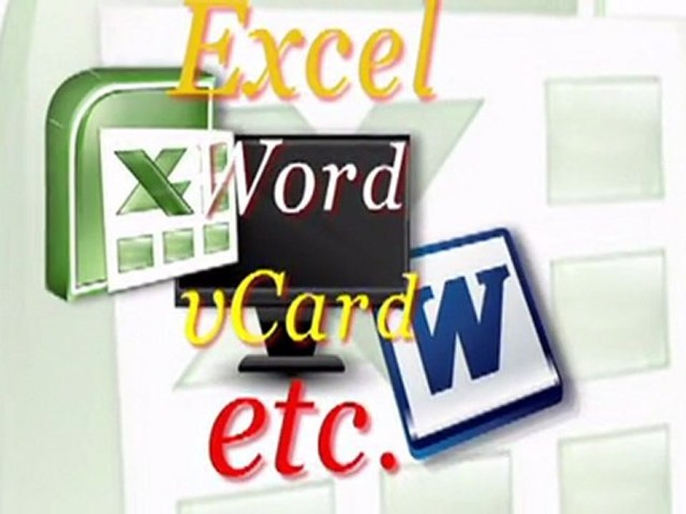 Visitenkarten manuell in Excel eingeben