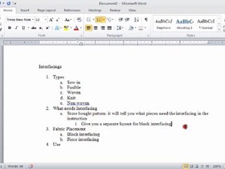 Let's Talk Interfacings | Learning to Sew
