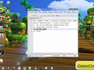 Sonic Generations Full Game Torrent Download + Crack Fairlight