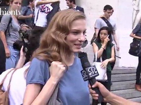 Stylish Crowd at Salvatore Ferragamo Spring 2012 MFW | FTV