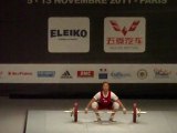 Weightlifting World Championships Paris 2011 - W58kg - Eun Hye YANG - Snatch 1