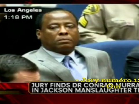 Procès Jackson : le Dr Murray a été jugé coupable