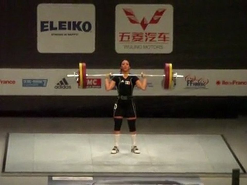 Weightlifting World Championships Paris 2011 - W58kg - Patricia DOMINGUEZ - Clean and Jerk 1 - 106kg