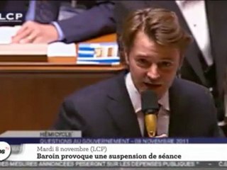 François Baroin provoque une suspension de séance
