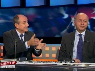 OBJECTIF ELYSEE  "L'Europe, quelle sortie de crise?" avec Laurent Fabius_extrait03