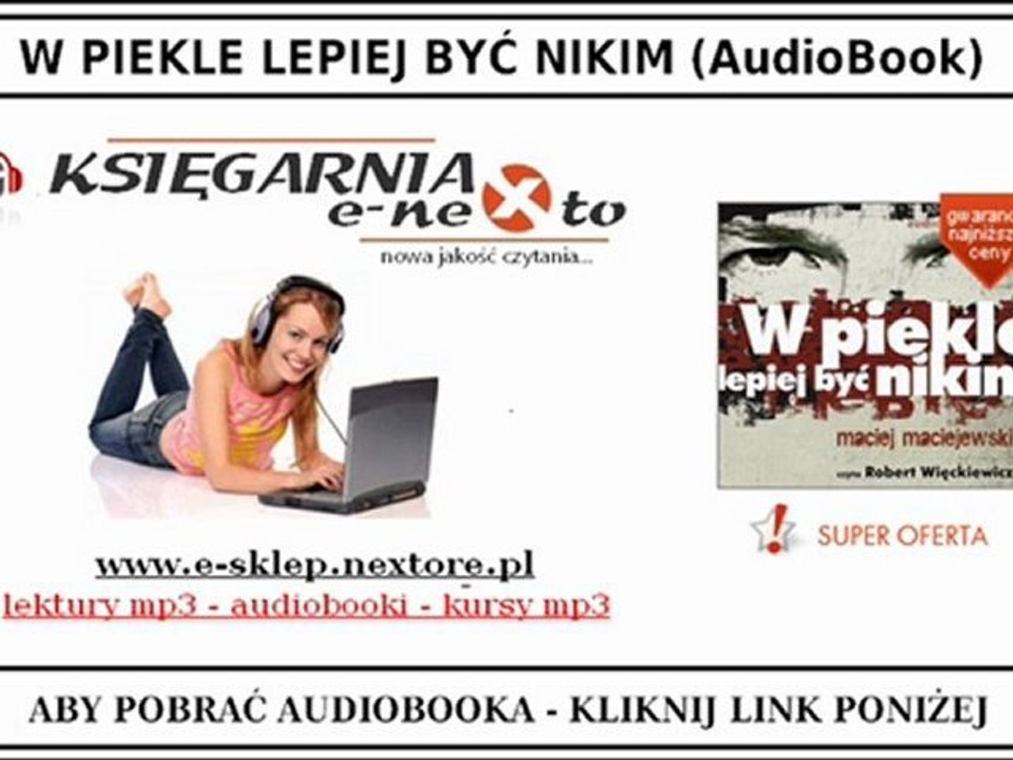⁣Maciej Maciejewski - AudioBook (Książka Audio Mp3) - W Piekle... (Thriller)