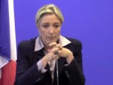 Conférence de presse de Marine Le Pen sur les sénatoriales de Septembre 2011