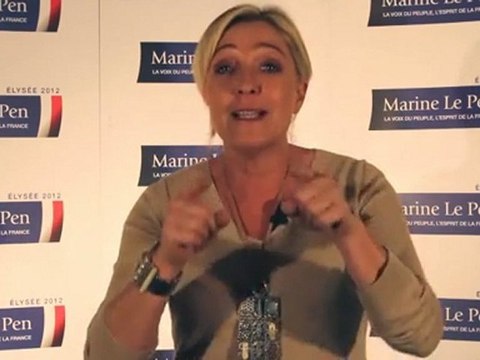 Appel de Marine Le Pen à l'inscription sur les listes électorales