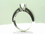 FD1001CUR Cushion & Princess Cut Diamond Engagement Ring in Channel Setting
