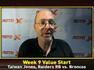 RotoExperts: Week 9 Value Starts