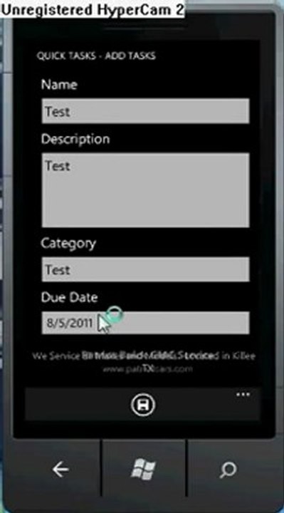 Quick Tasks - Add Tasks