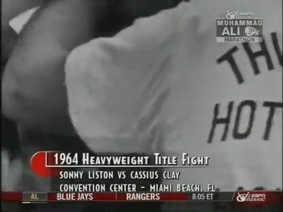 Cassius Clay  vs Sonny Liston