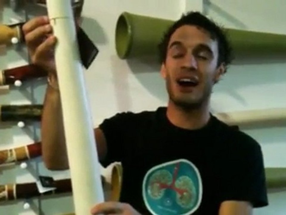 Didgeridoo Store Product Demo - Hemp Didge key D MN 825