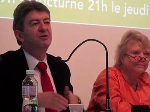 Débat entre Jean-Luc Mélenchon et Eva Joly au Salon Marjolaine