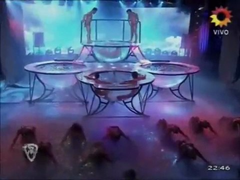 La espectacular apertura del Aquadance en Bailando 2011