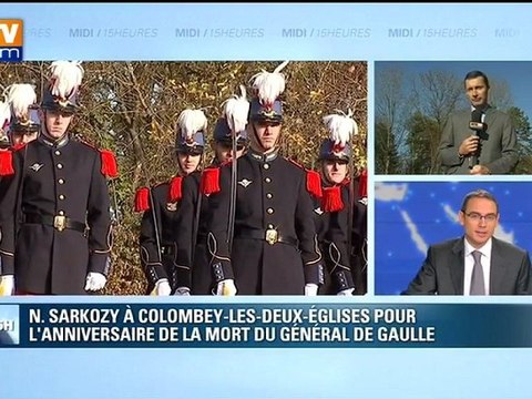 Sarkozy rend hommage au général de Gaulle