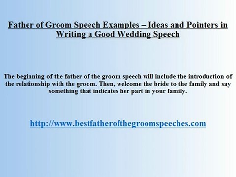 Father of the Groom Toasts - Constructing an impressive Speech with All of These Guidelines