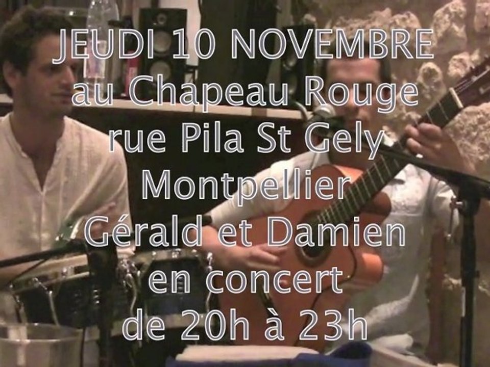 chapeau rouge 10 Novembre 2011 Gerald et Damien