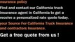 California Truck Insurance - Complete Truck Insurance From A California
