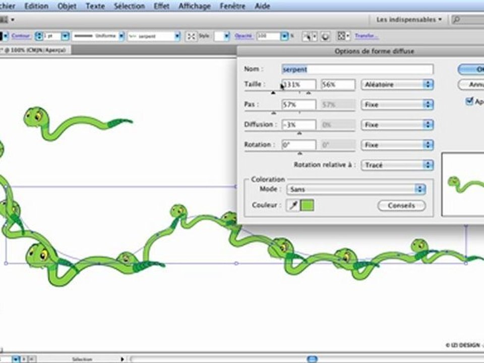 Illustrator CS5 : Forme diffuse