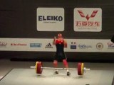 Weightlifting World Championships Paris 2011 - M69kgA - Oleg CHEN - Snatch 2 - 156kg