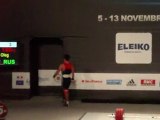 Weightlifting World Championships Paris 2011 - M69kg - Oleg CHEN - Clean and Jerk 2 - 180kg
