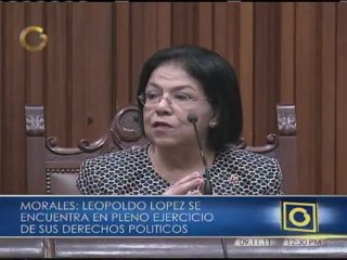Luisa Estella Morales: López se encuentra en pleno ejercicio de sus derechos