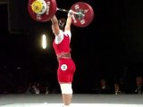 Weightlifting World Championships Paris 2011 - W63kg - Xiaofang OUYANG - Clean and Jerk 3 - 133kg