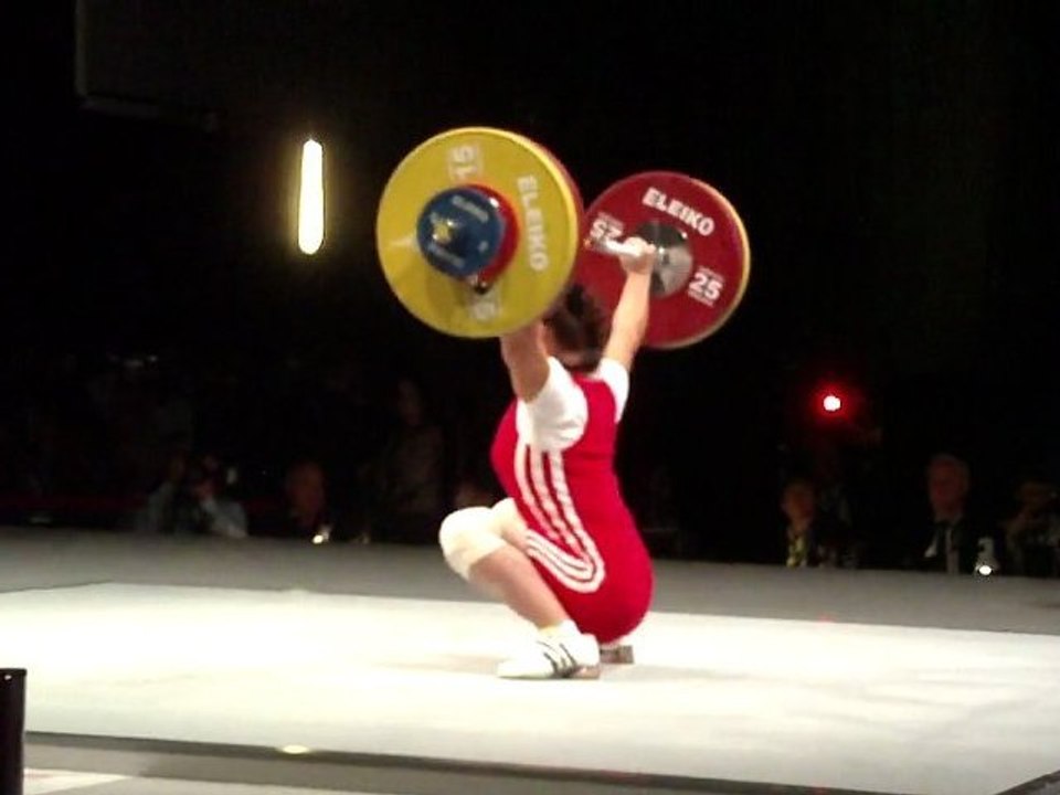 Weightlifting World Championships Paris 2011 - W63kg - World Champion at C&J Maiya MANEZA - Snatch 3 - 109kg