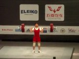 Weightlifting World Championships Paris 2011 - W63kg - World Champion at C&J Maiya MANEZA - Clean and Jerk 2 - 139kg