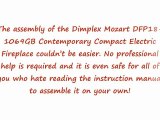 Dimplex Mozart DFP18-1069GB Contemporary Compact Electric Fireplace Review