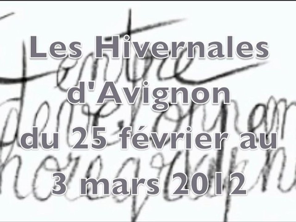 CDC Les Hivernales d'Avignon 2012  (Demo 10 Nov Mix Final)