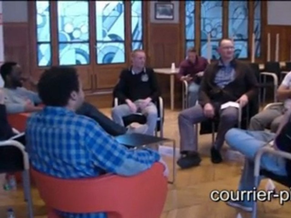 Fabrice Eboué et Thomas N'Gijol au Courrier picard