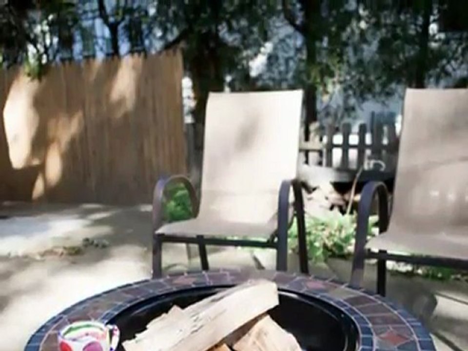 UniFlame 34 Slate & Marble Firepit with Copper Accents